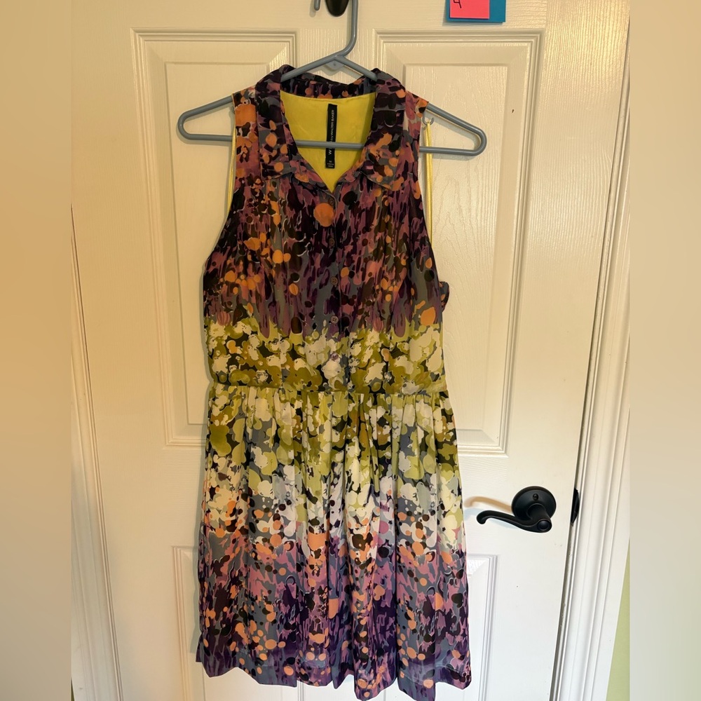 W118 by Walter Baker Purple Red Pleated Sundress